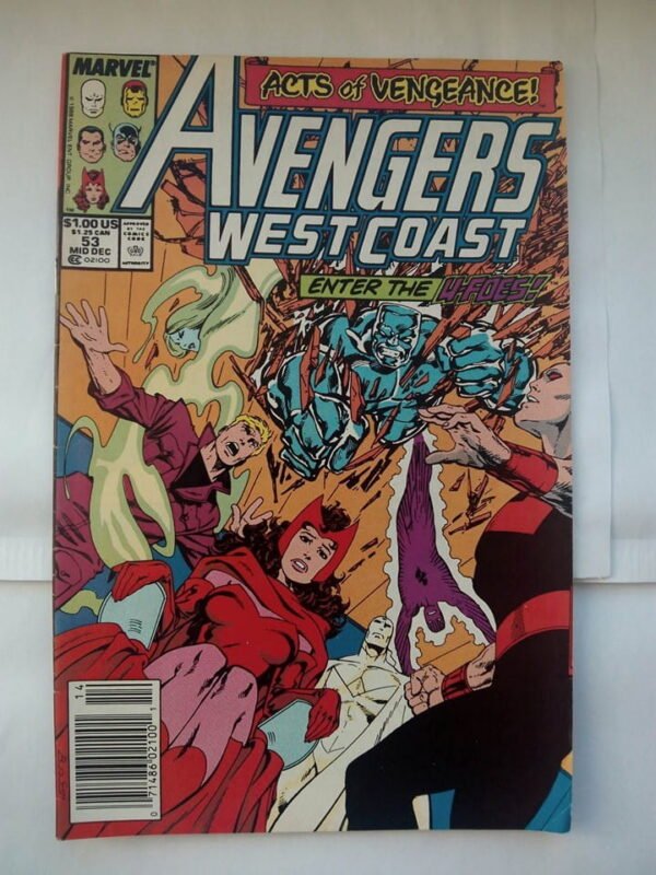Komiks Avengers West Coast 53 December 1989