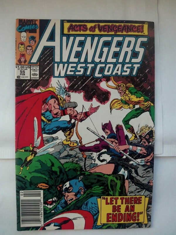 Komiks Avengers West Coast 55 February 1990