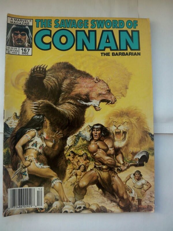 Komiks The Savage Sword of Conan The Barbarian 167 1989
