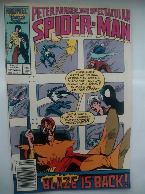 Komiks Spectacular Spiderman 123 February 1987
