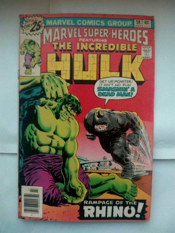 Komiks Marvel Super Heroes 58 July 1976