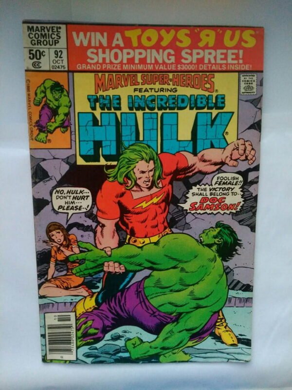 Komiks Marvel Super Heroes 92 October 1980