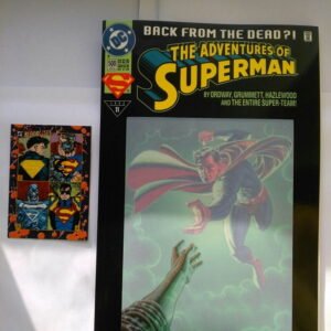 Komiks Adventures of Superman 500 June 1993 Okładka 3D+Karta