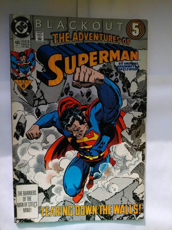 Komiks Adventures of Superman 485 December 1991