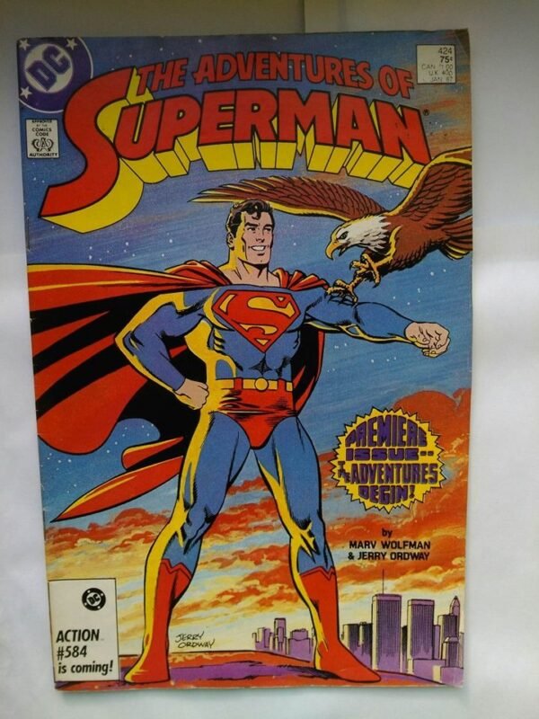 1300.jpg Komiks Adventures of Superman 424 January 1987 - 1 numer serii