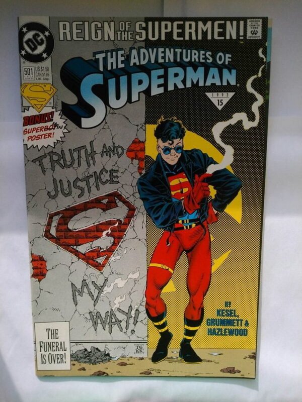 Komiks Adventures of Superman 501 June 1993 + Plakat