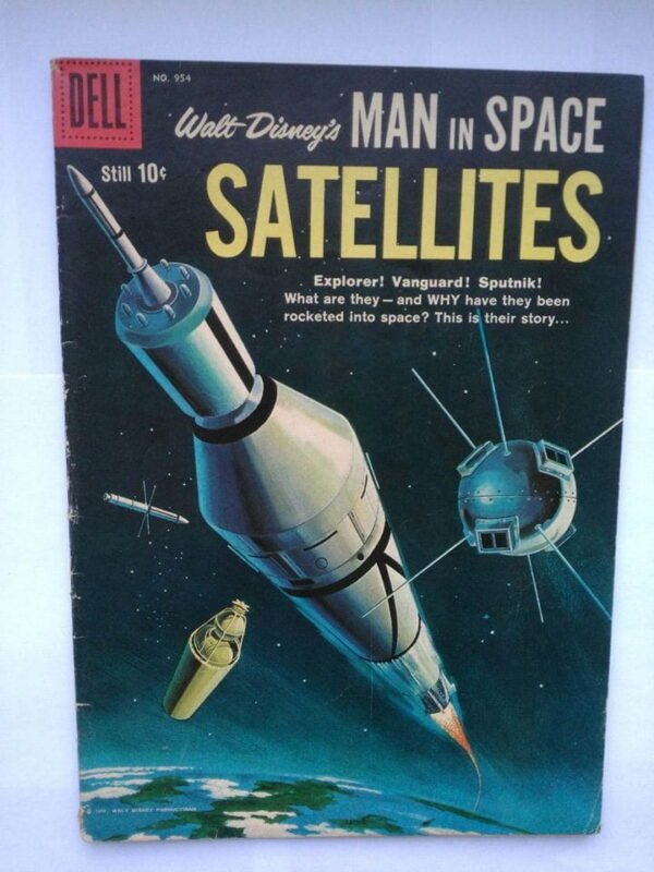 Komiks Dell Man is Space Satellites 954 1958