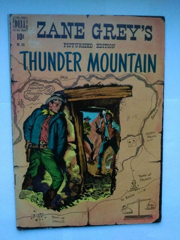 Komiks Dell Zane Greys Thunder Mountain 246 1949