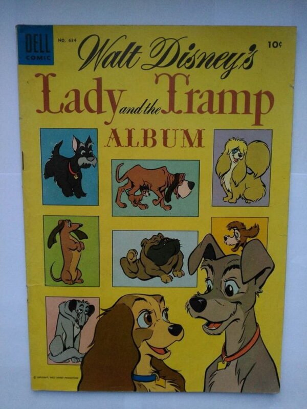 Komiks Dell Lady and the Tramp Album 634 1955