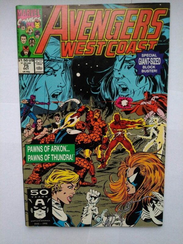 Komiks Avengers West Coast 75 October 1991