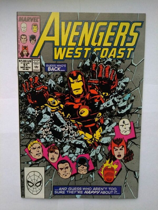 Komiks Avengers West Coast 51 November 1989