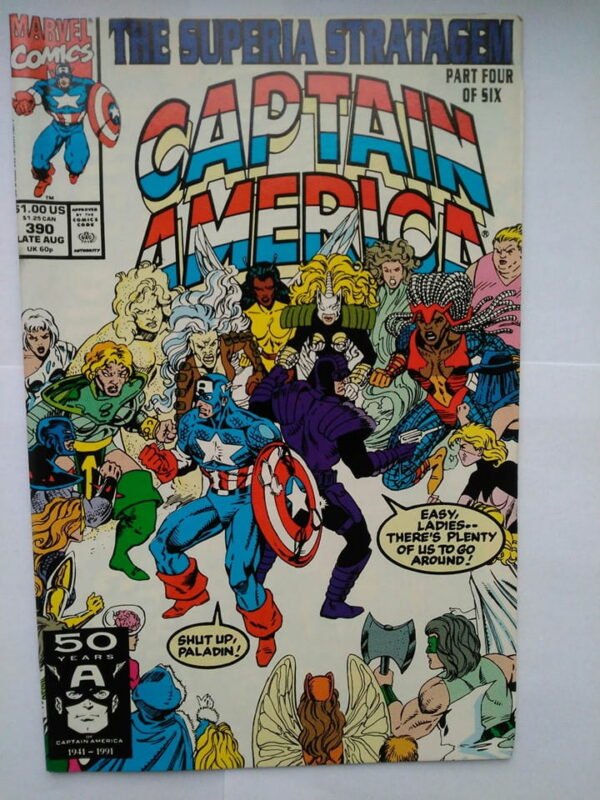 Komiks Captain America 390 August 1991