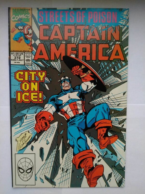 Komiks Captain America 372 July 1990