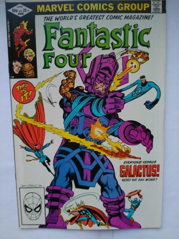 Komiks Fantastic Four 243 June 1982 Everyone vs Galactus