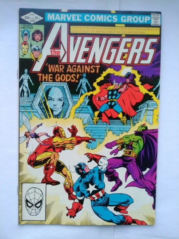 Komiks Avengers 220 June 1982 War Against Gods