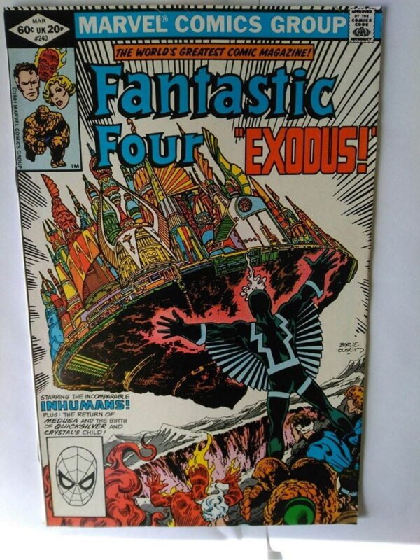 Komiks Fantastic Four 240 March 1982 Inhumans 1st Luna