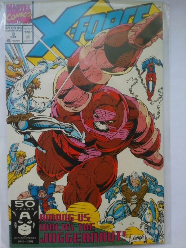 1574.jpg Komiks X-Force 3 Oct 1991 Juggernaut