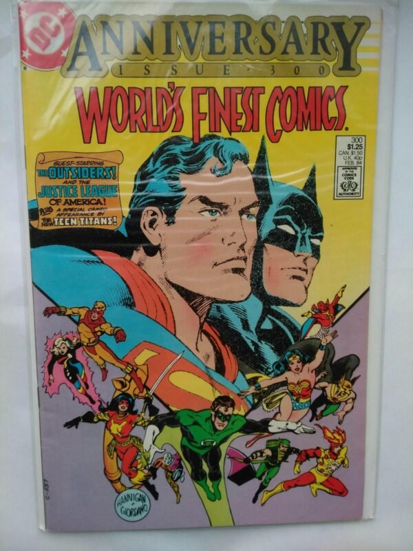 Komiks Worlds Finest 300 Anniversary Feb 1984