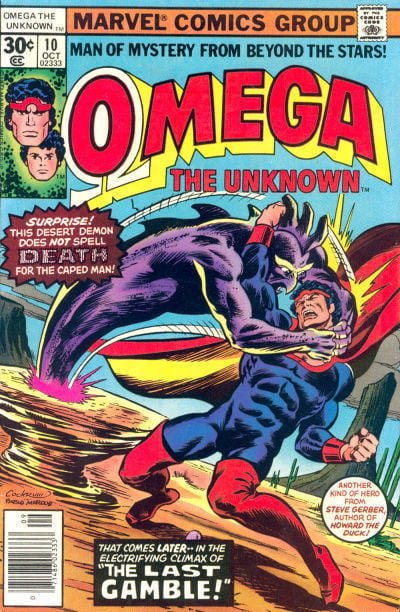 Komiks Omega The Unknown 10 July 1977 Death of Omega