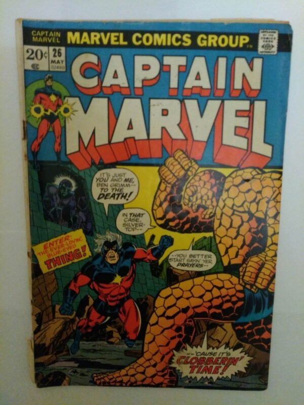 Komiks Captain Marvel 26 May 1973 App 2nd Thanos