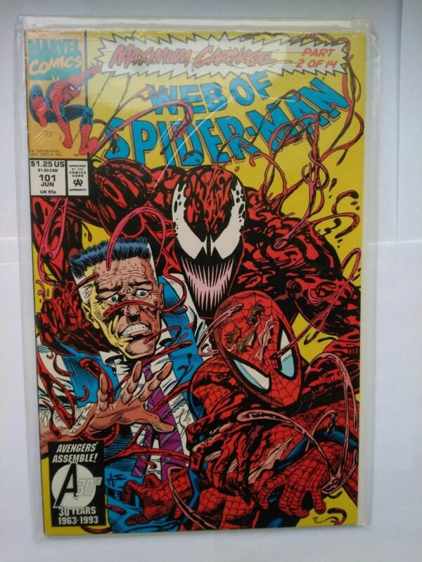 Komiks Web of Spiderman 101 June 1993