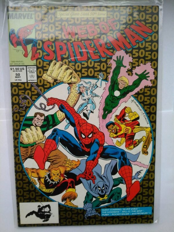 Komiks Web of Spiderman 50 Giant-Sized May 1989