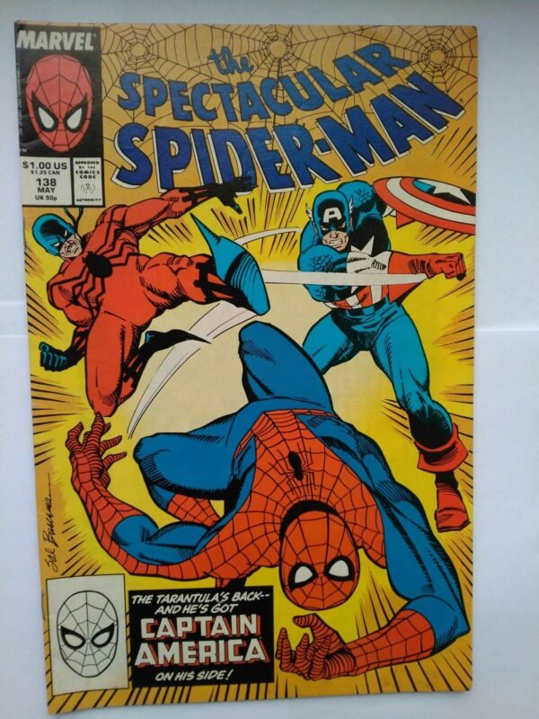 Komiks Spectacular Spiderman 138 May 1988 1st Full App Tombstone