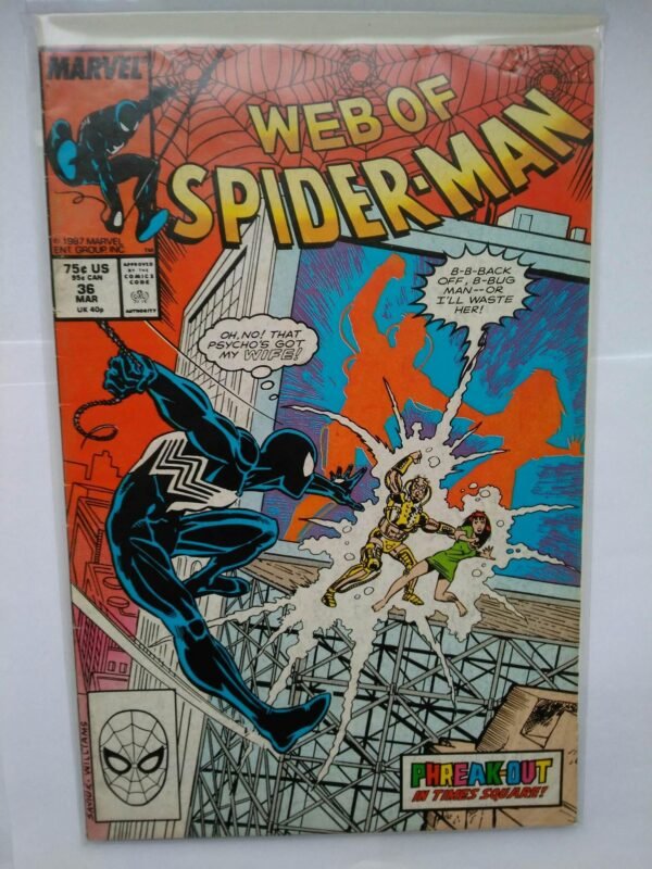 1790.jpg Komiks Web of Spiderman 36 March 1987 1st App Tombstone