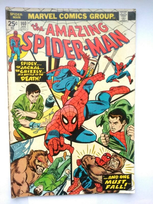 Komiks Amazing Spiderman 140 January 1975 1st Gloria Grant