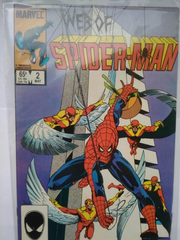 Komiks Web of Spiderman 2 May 1985 2nd Vulturions