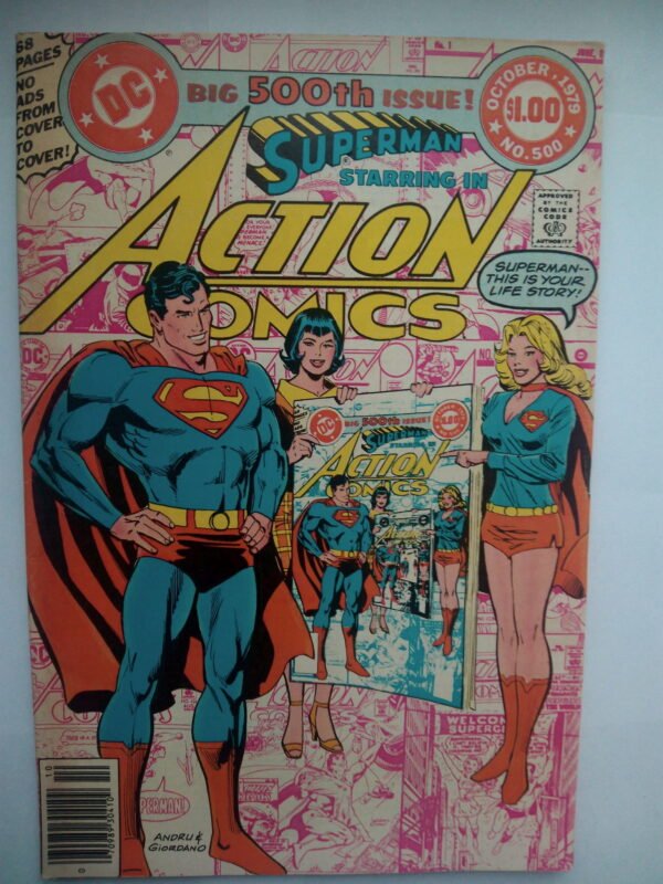 Komiks Action Comics 500 1979 Special Issue Infinity Cover