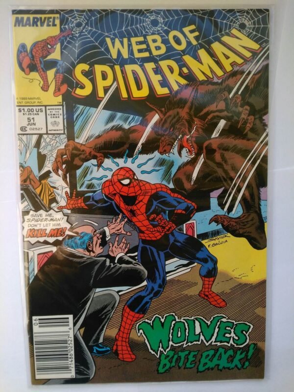 1877.jpg Komiks Web of Spiderman 51 June 1989