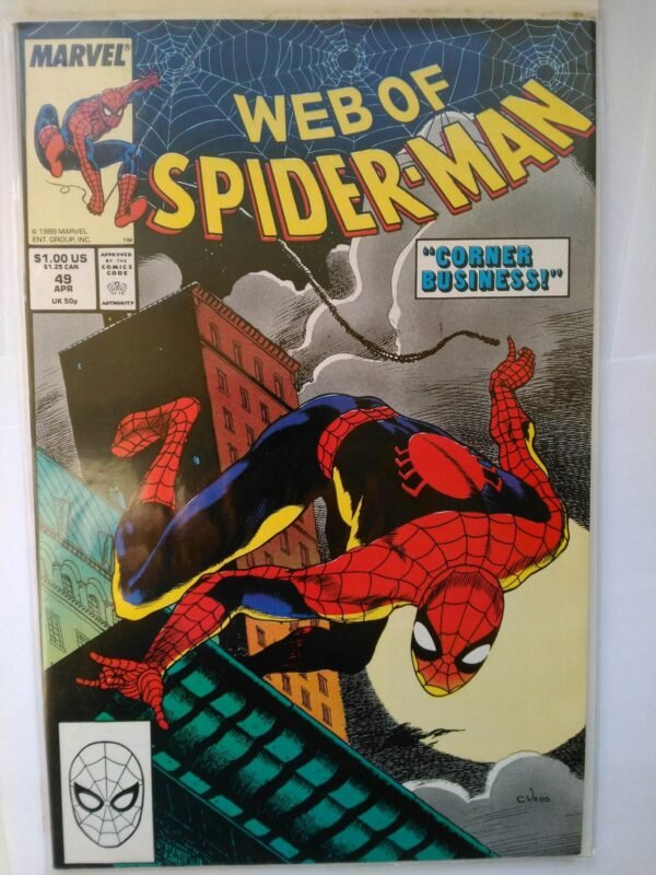 Komiks Web of Spiderman 49 April 1989