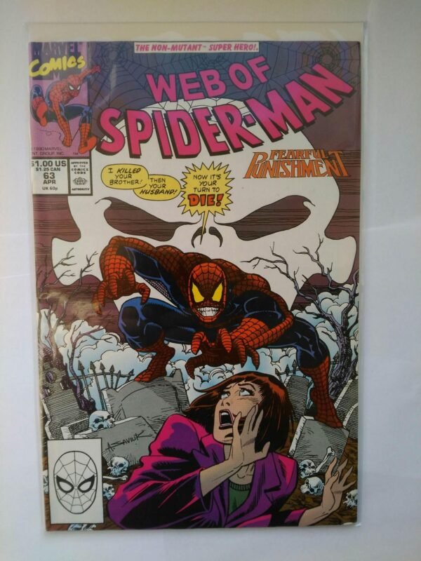 1881.jpg Komiks Web of Spiderman 63 April 1990
