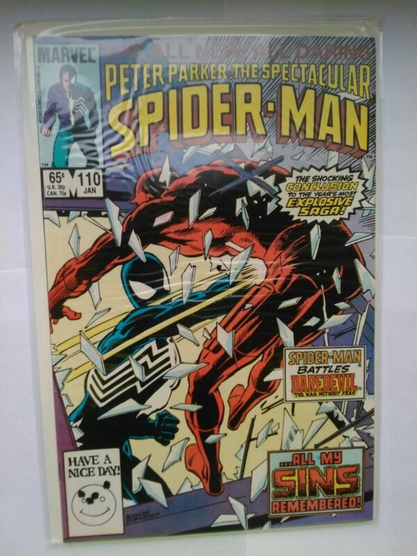 Komiks Spectacular Spiderman 110 January 1986 Daredevil