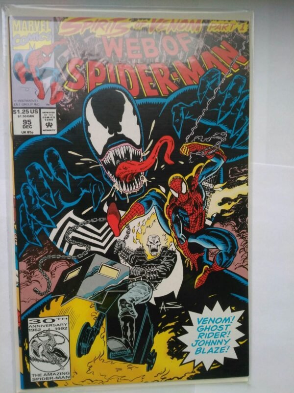 Komiks Web of Spiderman 95 Dec 1992 Venom