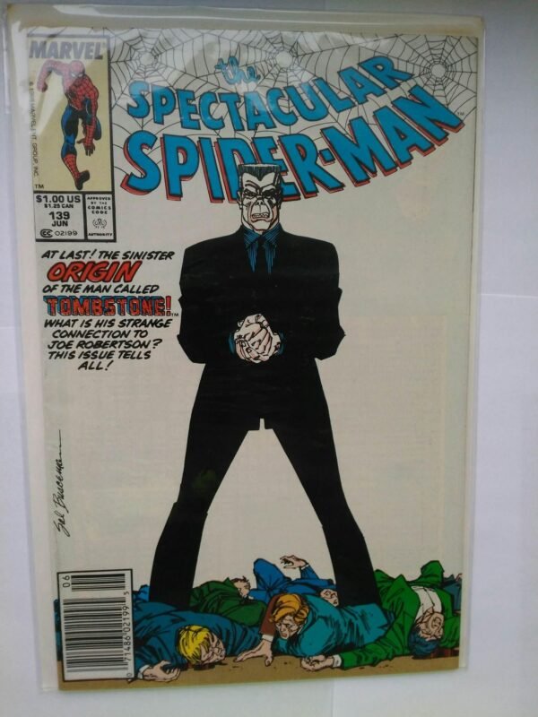 Komiks Spectacular Spiderman 139 June 1988 Tombstone Origin