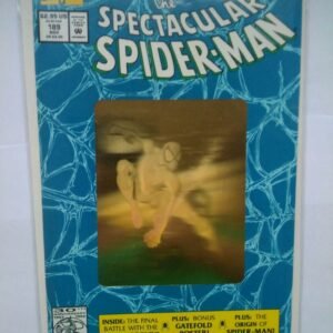 Komiks Spectacular Spiderman 189 June 1992 Hologram+Plakat