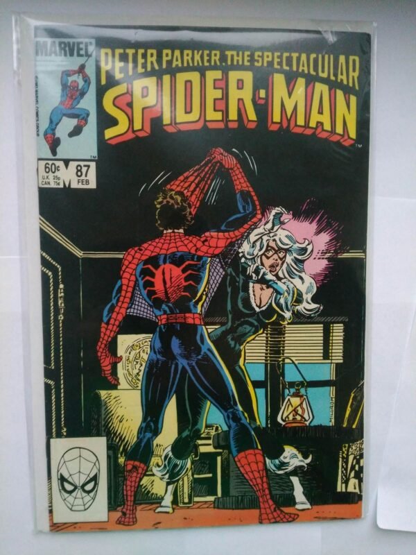 Komiks Spectacular Spiderman 87 Feb 1984 Identity Reveal Black Cat