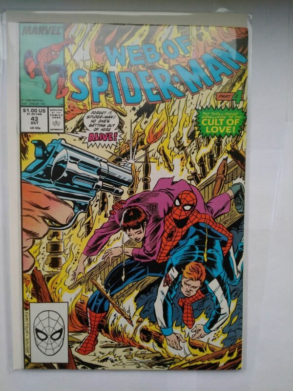 Komiks Web of Spiderman 43 October 1988