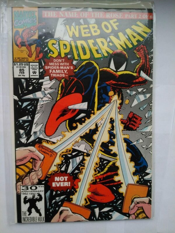2070.jpg Komiks Web of Spiderman 85 February 1992