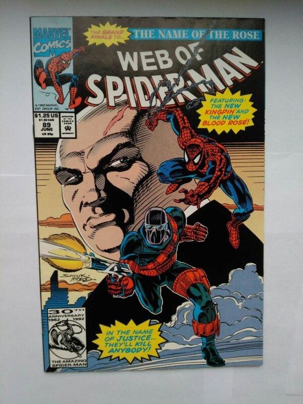 2076.jpg Komiks Web of Spiderman 89 June 1992 Kingpin