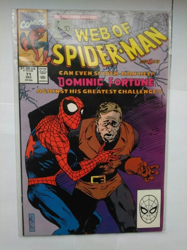 Komiks Web of Spiderman 71 December 1990