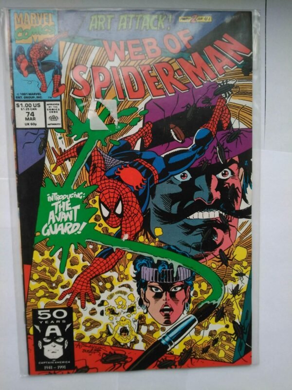 Komiks Web of Spiderman 74 March 1991