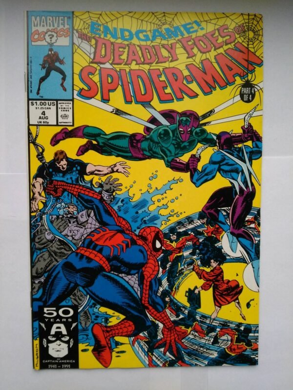 Komiks Deadly Foes of Spiderman 4 August 1991