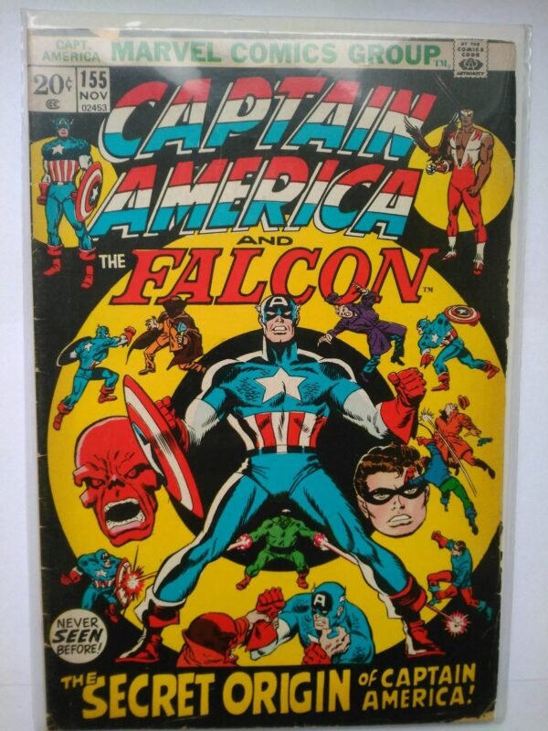 Komiks Captain America 155 Nov 1972 Origin of Capt America