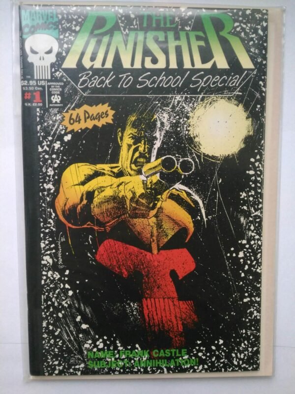 Komiks Punisher Back to School Special 1 1992 Sienkiewicz