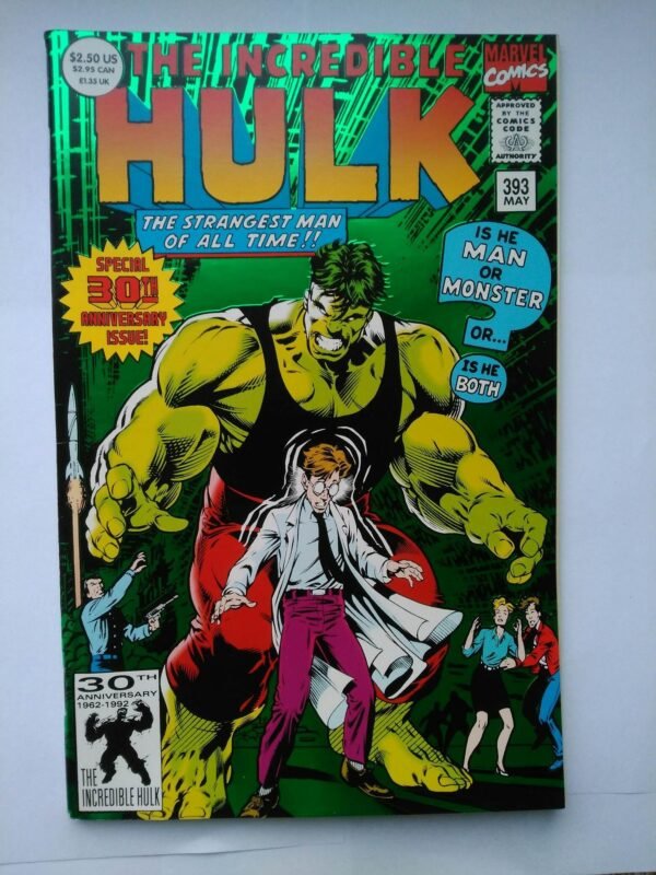 Komiks Hulk 393 May 1993 30th Anniversary Hoil Cover