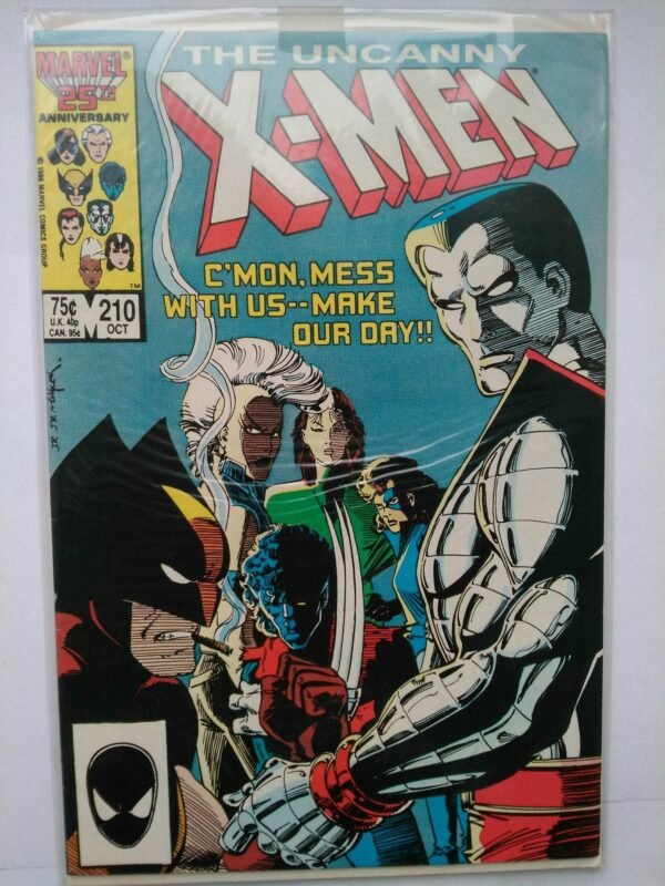 Komiks Uncanny X-men 210 October 1986 1st App Marauders