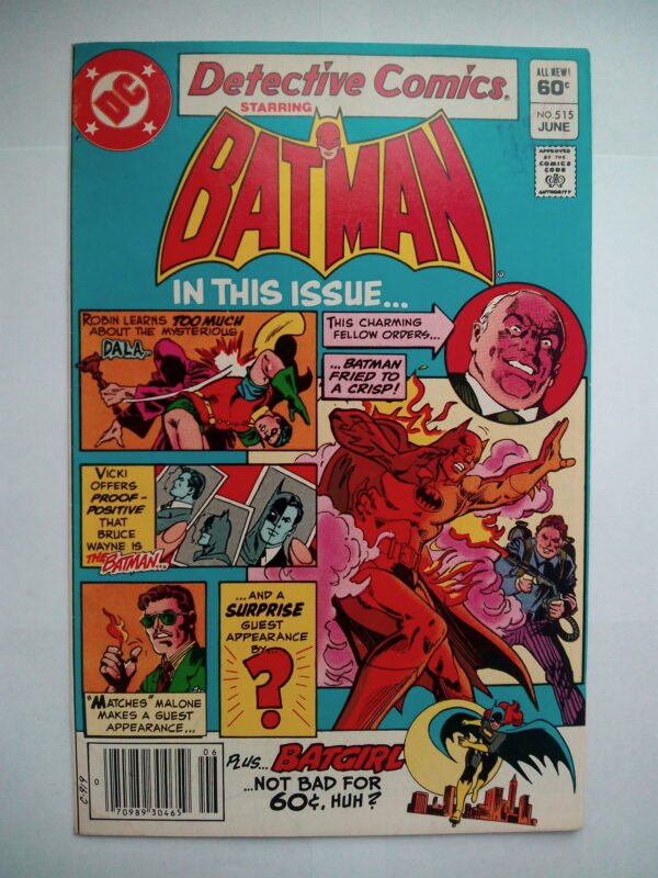 Komiks Detective Comics 515 June 1982